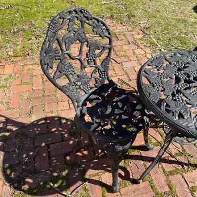 O1115 Cast Aluminum Bistro 3pc Set