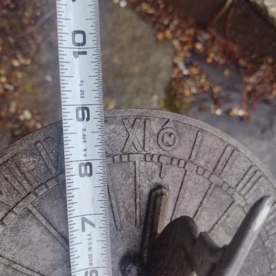 Concrete Base with Metal Sundial