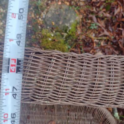 Woven Synthetic Wicker Loveseat