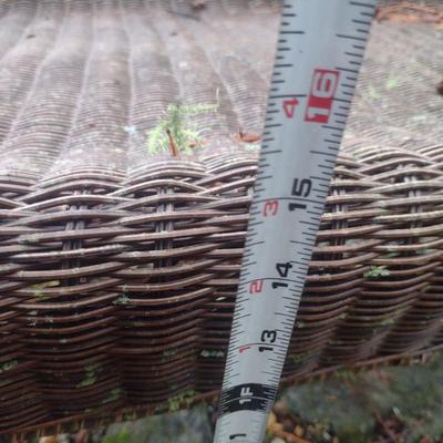 Woven Synthetic Wicker Loveseat