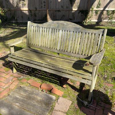 O 1119 Salt Treated Wooden Bench