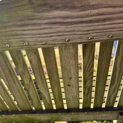 O 1119 Salt Treated Wooden Bench