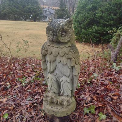 Owl Design Concrete Statue