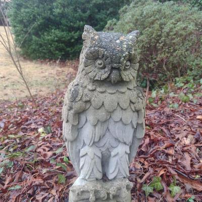 Owl Design Concrete Statue