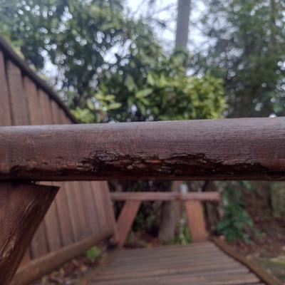 Wooden Glider Rocking Loveseat