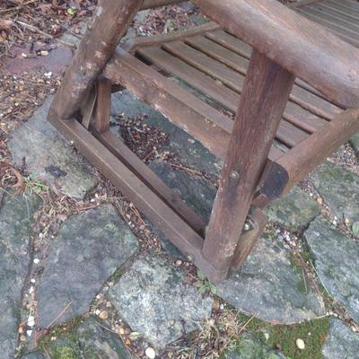 Wooden Glider Rocking Loveseat