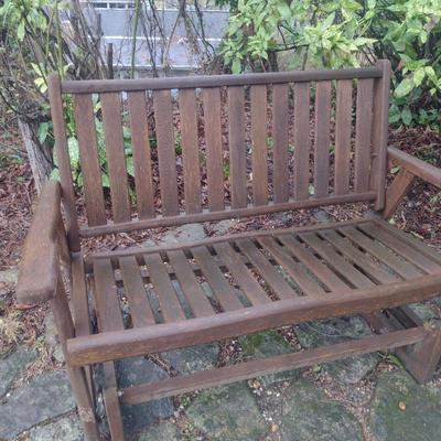 Wooden Glider Rocking Loveseat