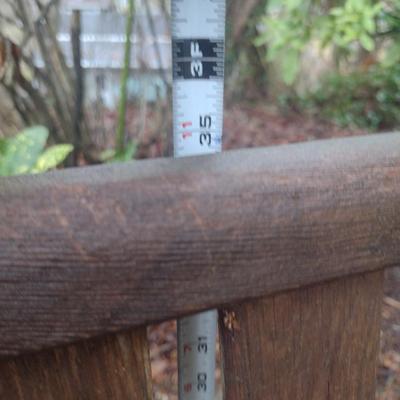 Wooden Glider Rocking Loveseat