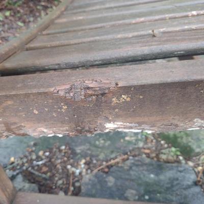 Wooden Glider Rocking Loveseat