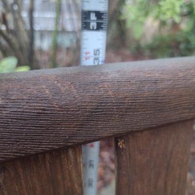 Wooden Glider Rocking Loveseat