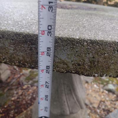 Round Concrete Garden Table