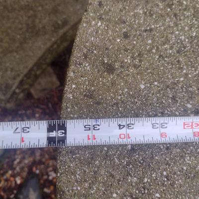 Round Concrete Garden Table