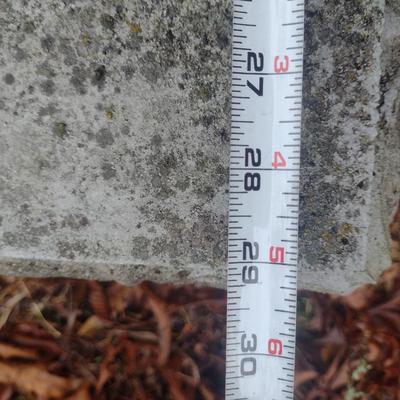 Short Concrete Garden Sitting Bench- Choice A