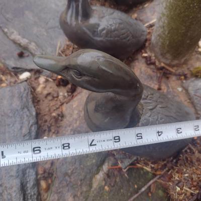 Family of Cast Metal Ducks- 4 Pieces
