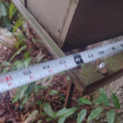 Metal Bird Feeder on Stake