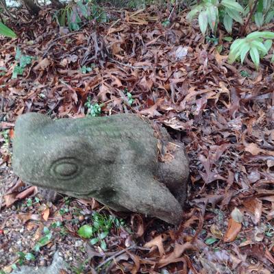 Large, Heavy Concrete Frog Statue