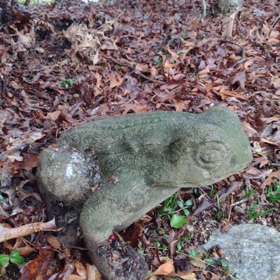 Large, Heavy Concrete Frog Statue