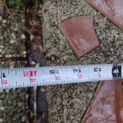 Concrete Garden Sitting Bench with Mosaic Tile Top