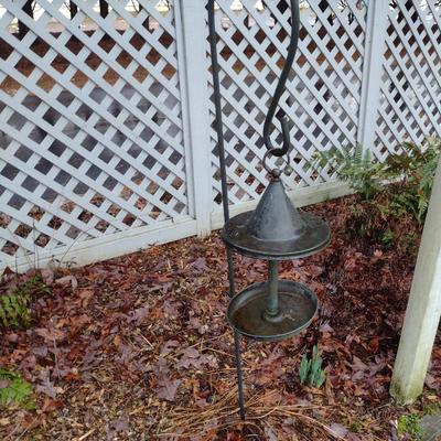Single Head Shepherd's Hook with Bird Feeder