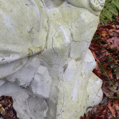 Vintage Concrete Statue- Lounging Maiden