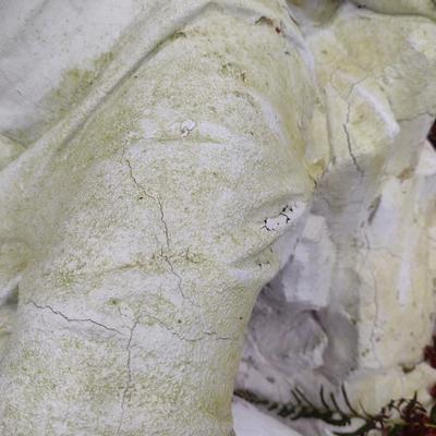 Vintage Concrete Statue- Lounging Maiden