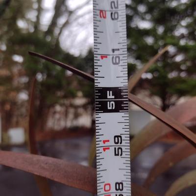 Metal Whirligig Garden Art