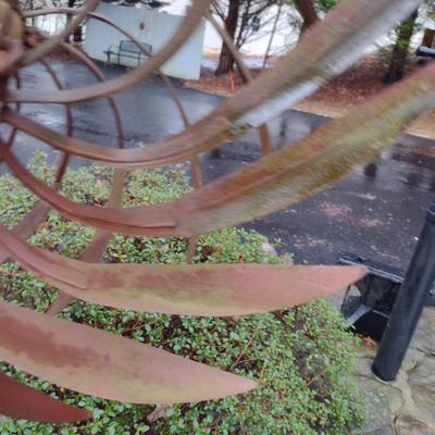 Metal Whirligig Garden Art