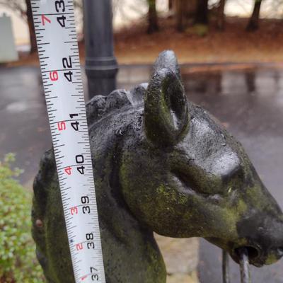 Metal Horse Head Design Hitching Post