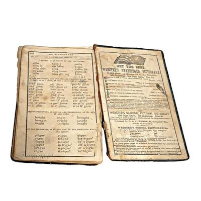 4 Antique Educational Books: Intellectual Arithmatic, Elementary Spelling x 2 & The Normal Mind