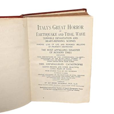 3 Antique Books: The Science of Baseball, Italy's Great Horror of Earthquakes and Tidal Waves & Typewriting Techniques
