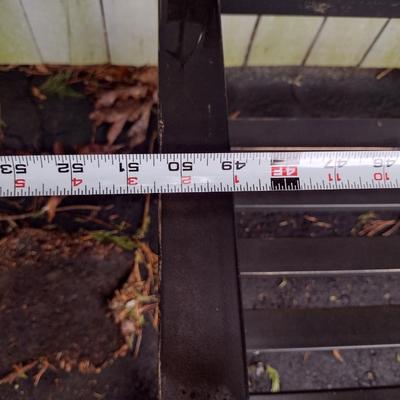 Metal Frame Garden Sitting Bench