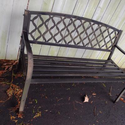 Metal Frame Garden Sitting Bench