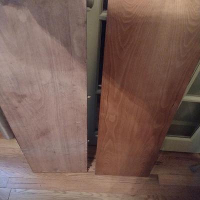 Vintage MCM Solid Wood Metal Tab Leg Drop Leaf Dining Table with Six Cane Backed Chairs- Possibly Drexel