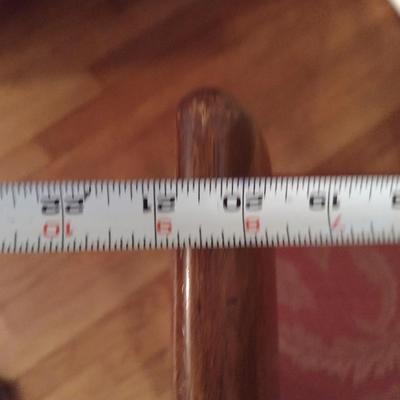 Vintage MCM Solid Wood Metal Tab Leg Drop Leaf Dining Table with Six Cane Backed Chairs- Possibly Drexel