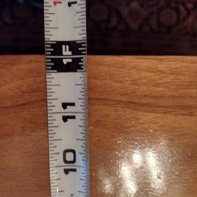 Vintage MCM Solid Wood Metal Tab Leg Drop Leaf Dining Table with Six Cane Backed Chairs- Possibly Drexel