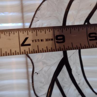 Stained Glass Window Hanging with Crystal Prism Sun Catcher