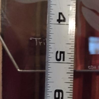 Etched Beveled Glass Trillium Design Window Art- Signed by Artist