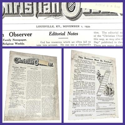 4 Antique Issues of The Christian Observer