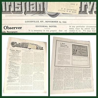 4 Antique Issues of The Christian Observer