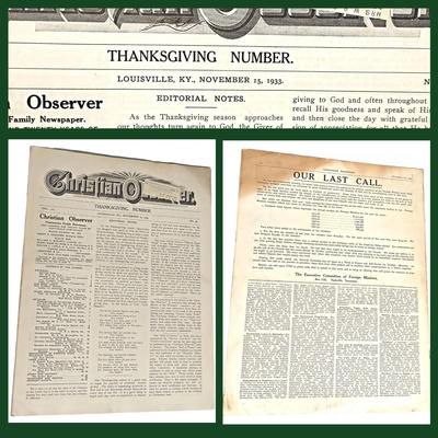 4 Antique Issues of The Christian Observer