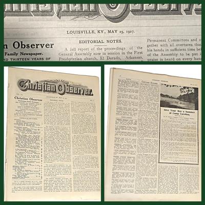 4 Antique Issues of The Christian Observer