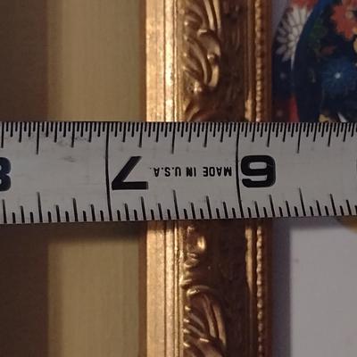 Pair of Chinese Zodiac Framed Wall Decor- Rabbit and Rooster Designs- Signed by Artist