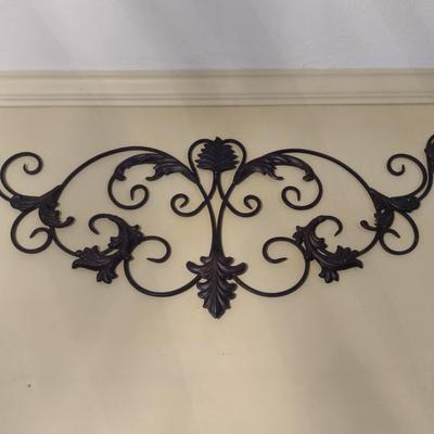 Metal Scroll Design Wall Art
