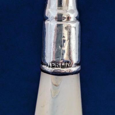 Victorian Cake Server Mother of Pearl handle Sterling Band