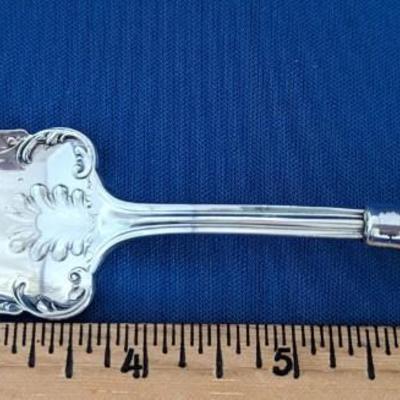 Victorian Cake Server Mother of Pearl handle Sterling Band