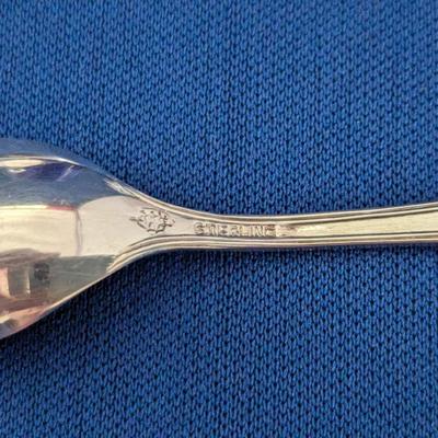 Antique Sterling silver and cobalt blue glass mustard pot with lid and spoon by Webster