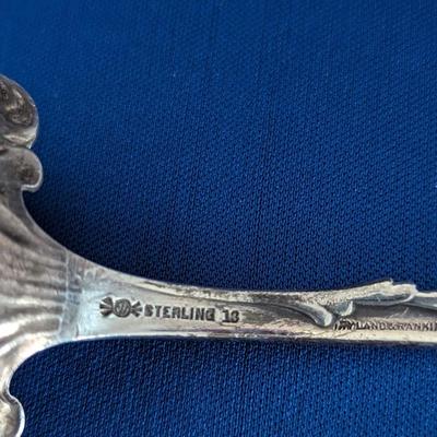 Antique Victorian Sterling Silver Serving Spoon Gladstone by Whiting 1891