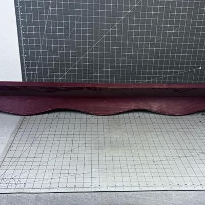 Scalloped Edge Shelf RED 