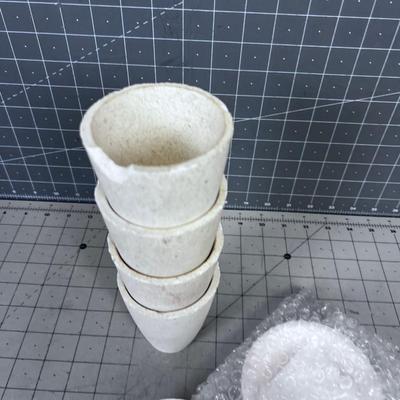 (6) Crucibles For Melting precious metals like GOLD 