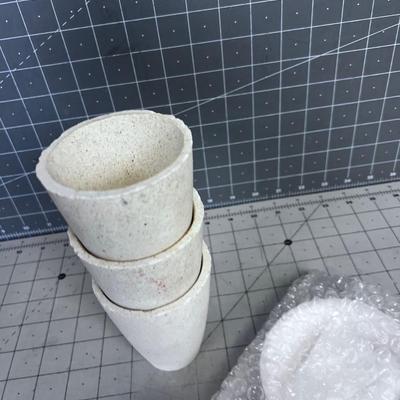 (6) Crucibles For Melting precious metals like GOLD 